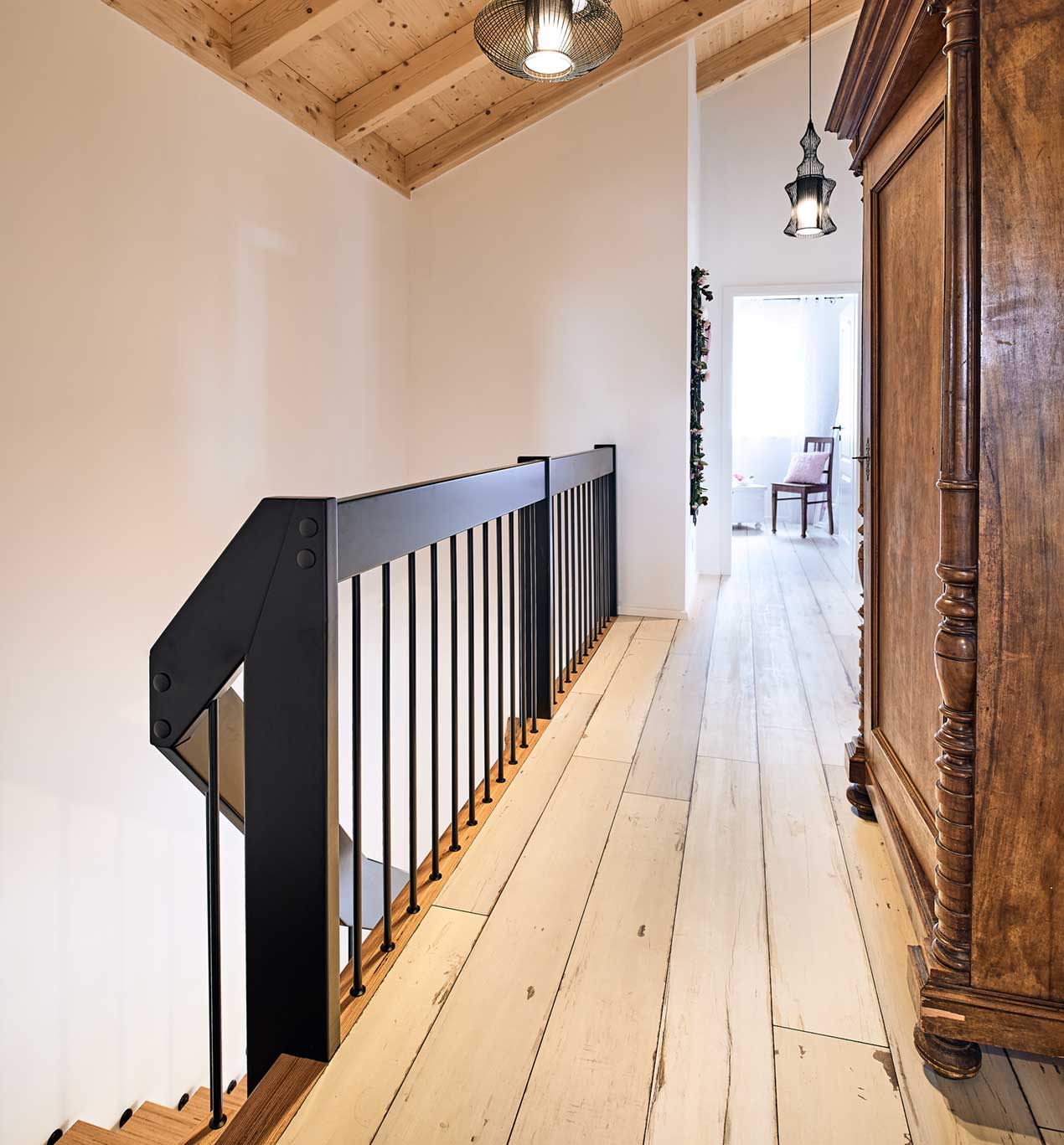 Holzhaus in Riedering, Ansicht Flur